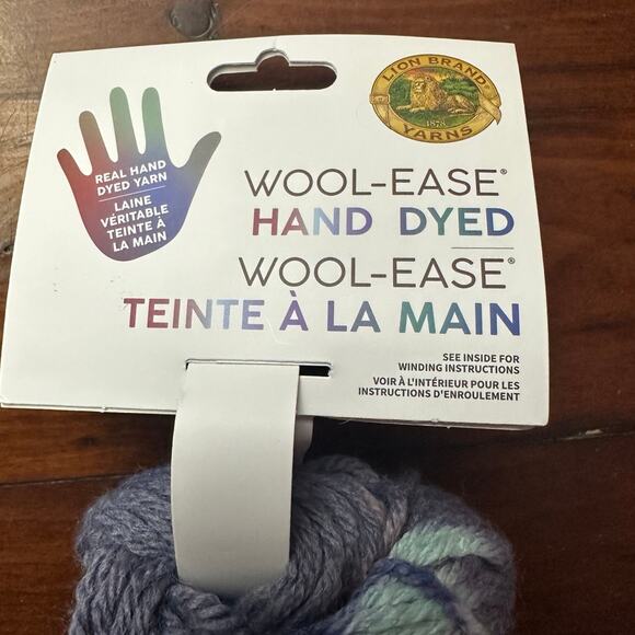 Lion Brand Hand Dyed Yarns Wool Ease Yarn Color Milky Way bundle of 3 - Picture 2 of 3